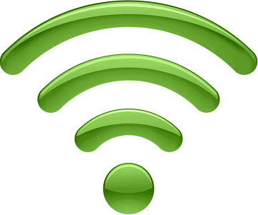 segnale wi-fi di connessione in radio-frequenza