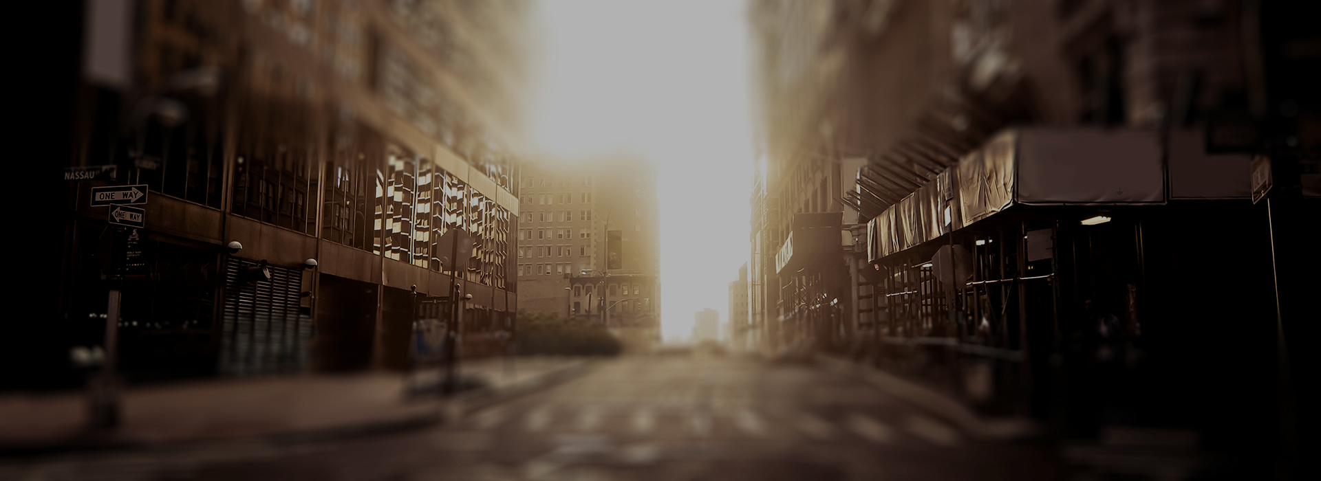 immagine urbana al crepuscolo